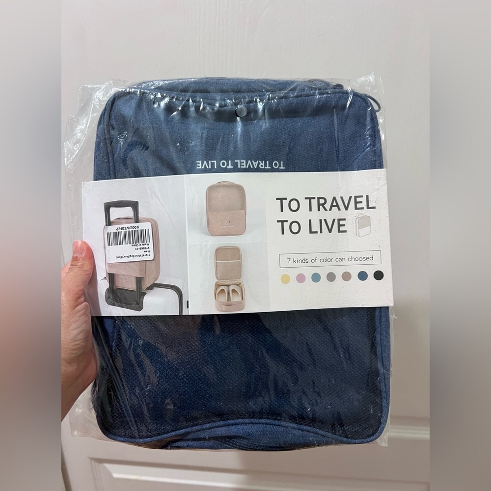 Blue Travel Organizer Bag